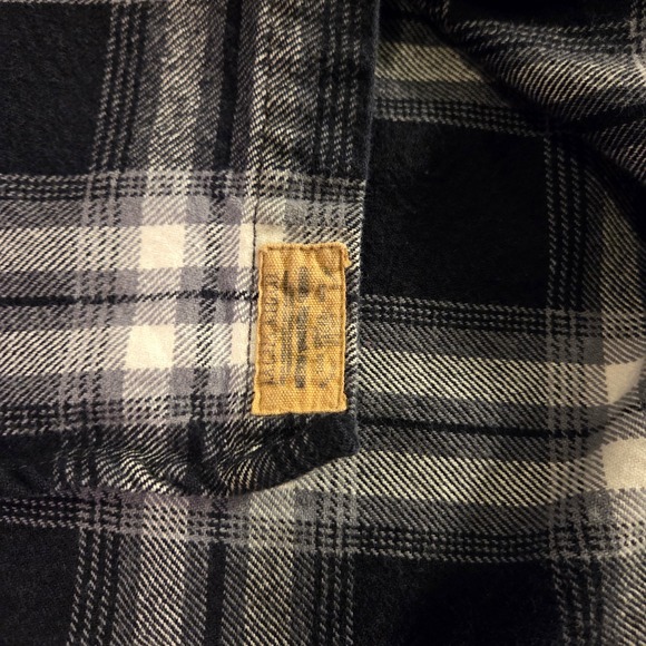 Jachs Men's Flannel Heavyweight Plaid Long Sleeve Button Up Shirt, Size L - Picture 8 of 13